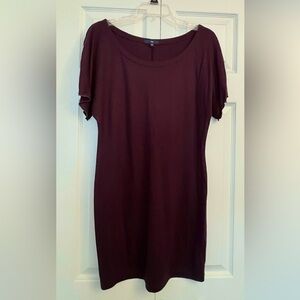 GAP T-Shirt Dress in Eggplant Purple